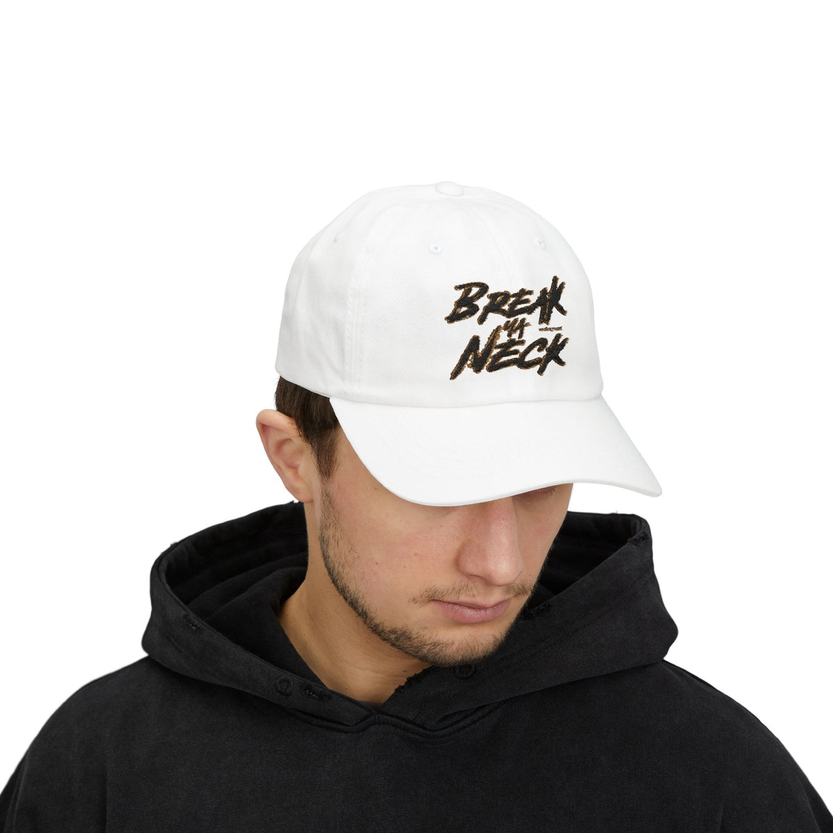 Dad Cap - "Break My Neck" Script Embroidered Baseball Hat
