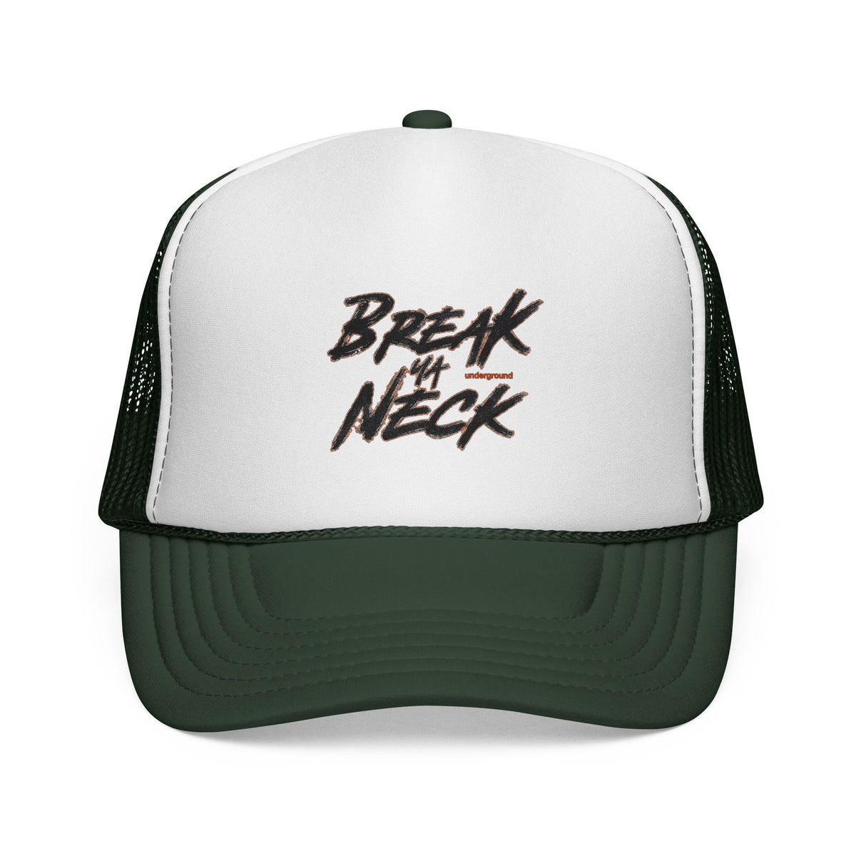 Break My Neck Trucker Cap — Vintage Skate/Streetwear Mesh Hat
