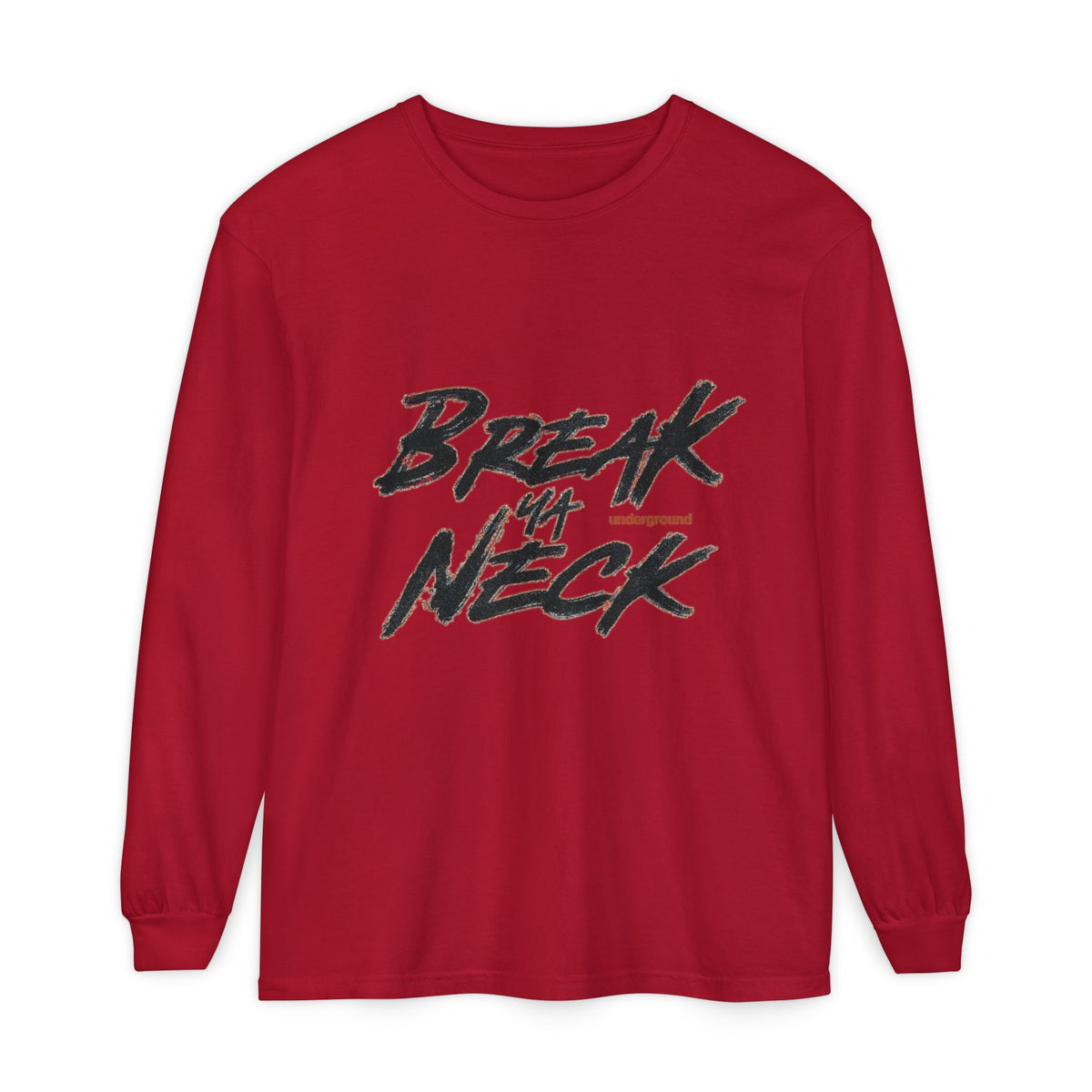 Break My Neck Long Sleeve Tee — Edgy Skate/Punk Graphic Shirt