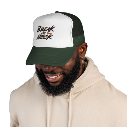 Break My Neck Trucker Cap — Vintage Skate/Streetwear Mesh Hat
